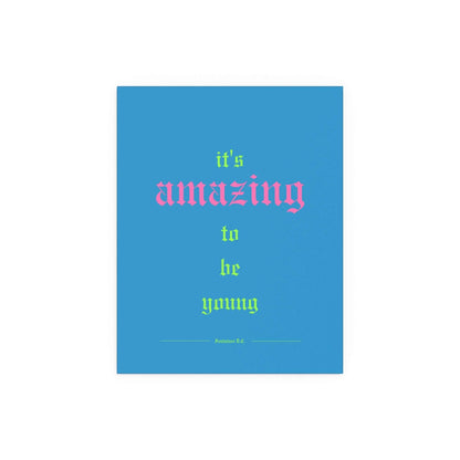 Fontaines DC - It's Amazing To Be Young (Romance Blue) Glow On Prints