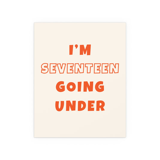 Sam Fender - Seventeen Going Under (Off-white + Orange)