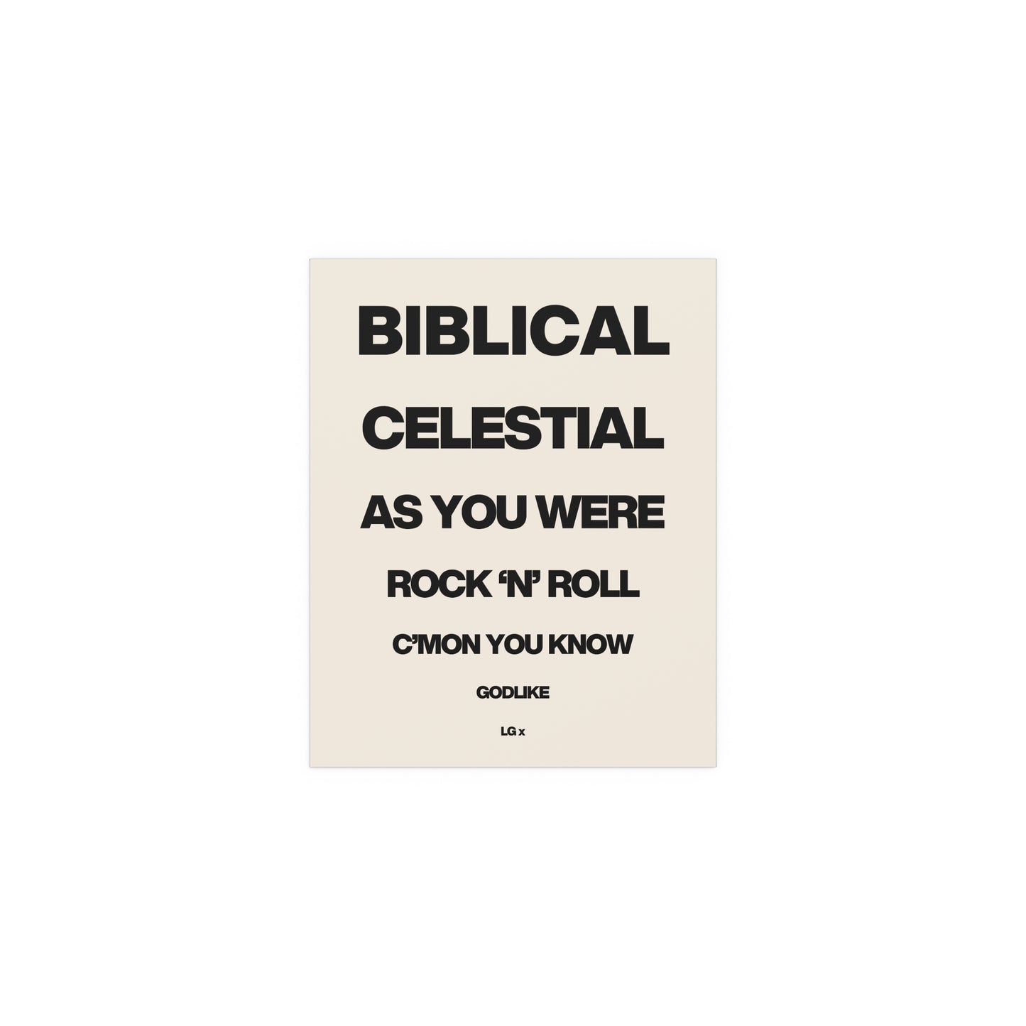 Liam Gallagher Quotes Print