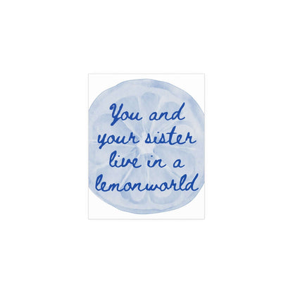 The National - Lemonworld (White + Blue) Glow On Prints