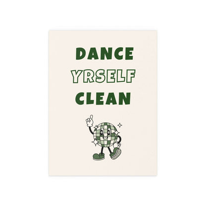 LCD Soundsystem - Dance Yrself Clean (Off-white + Green) Glow On Prints