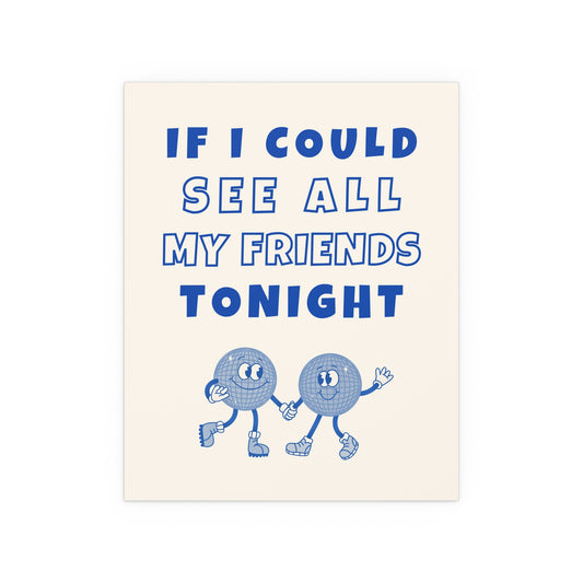 LCD Soundsystem Wall Art – “All My Friends” Band Poster