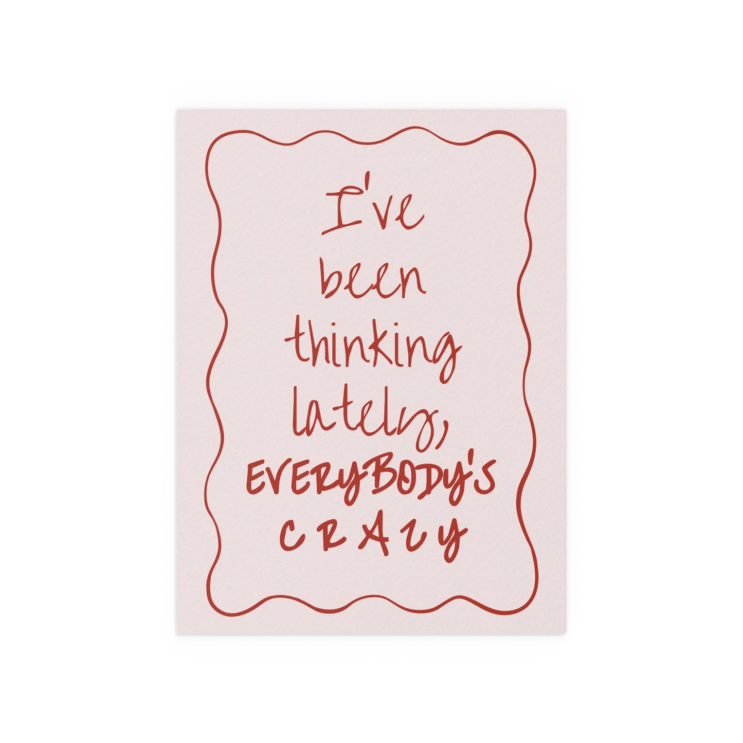 Olivia Dean - Everybody's Crazy (Pink & Red)