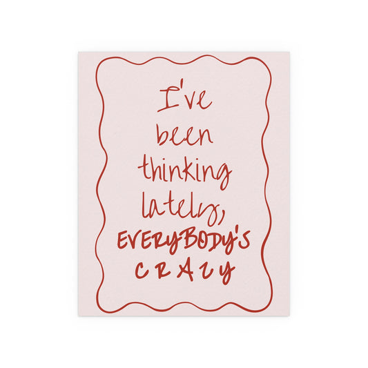 Olivia Dean - Everybody's Crazy (Pink & Red)