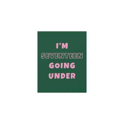 Sam Fender - Seventeen Going Under (Green + Pink) Glow On Prints