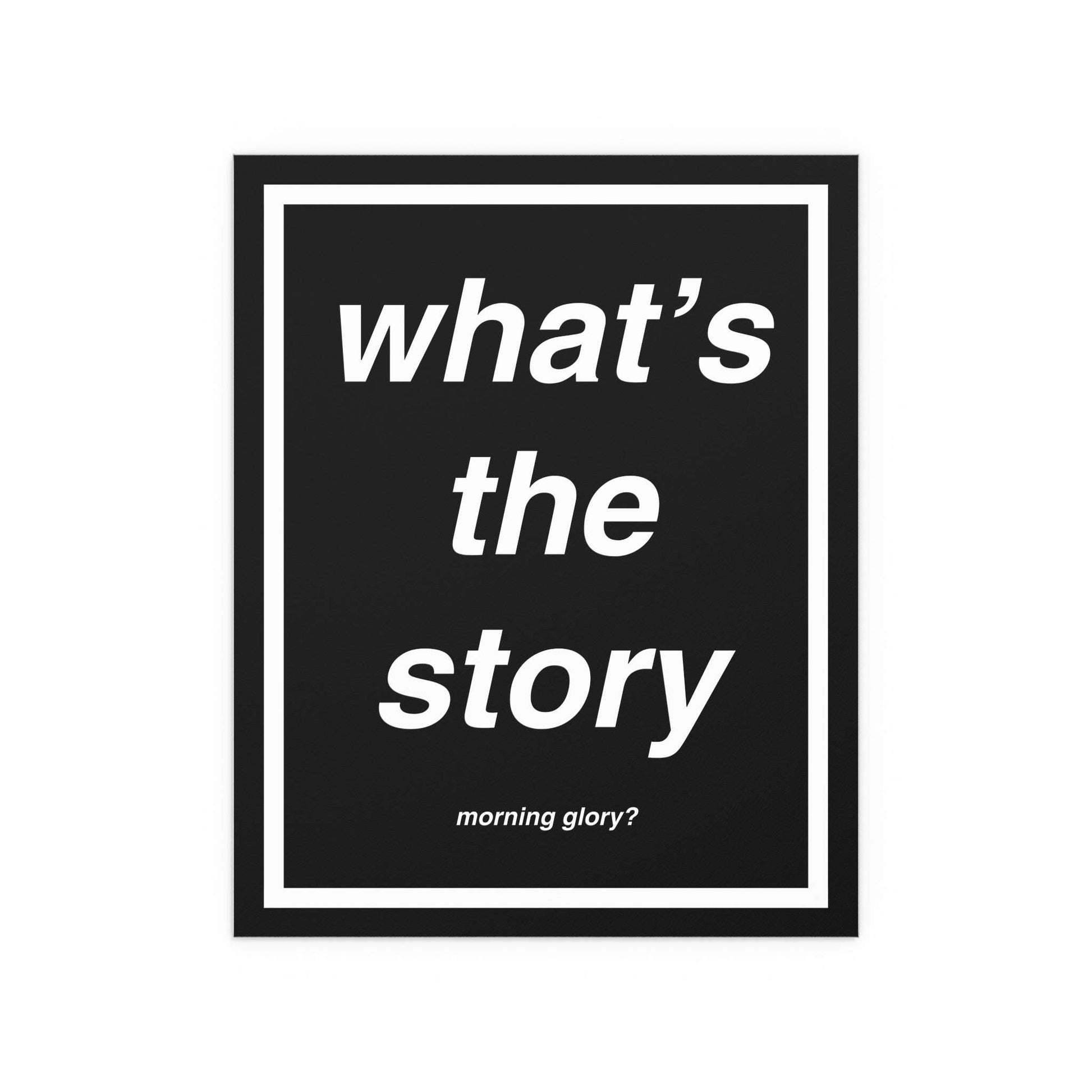 Oasis - What's the Story Morning Glory Glow On Prints