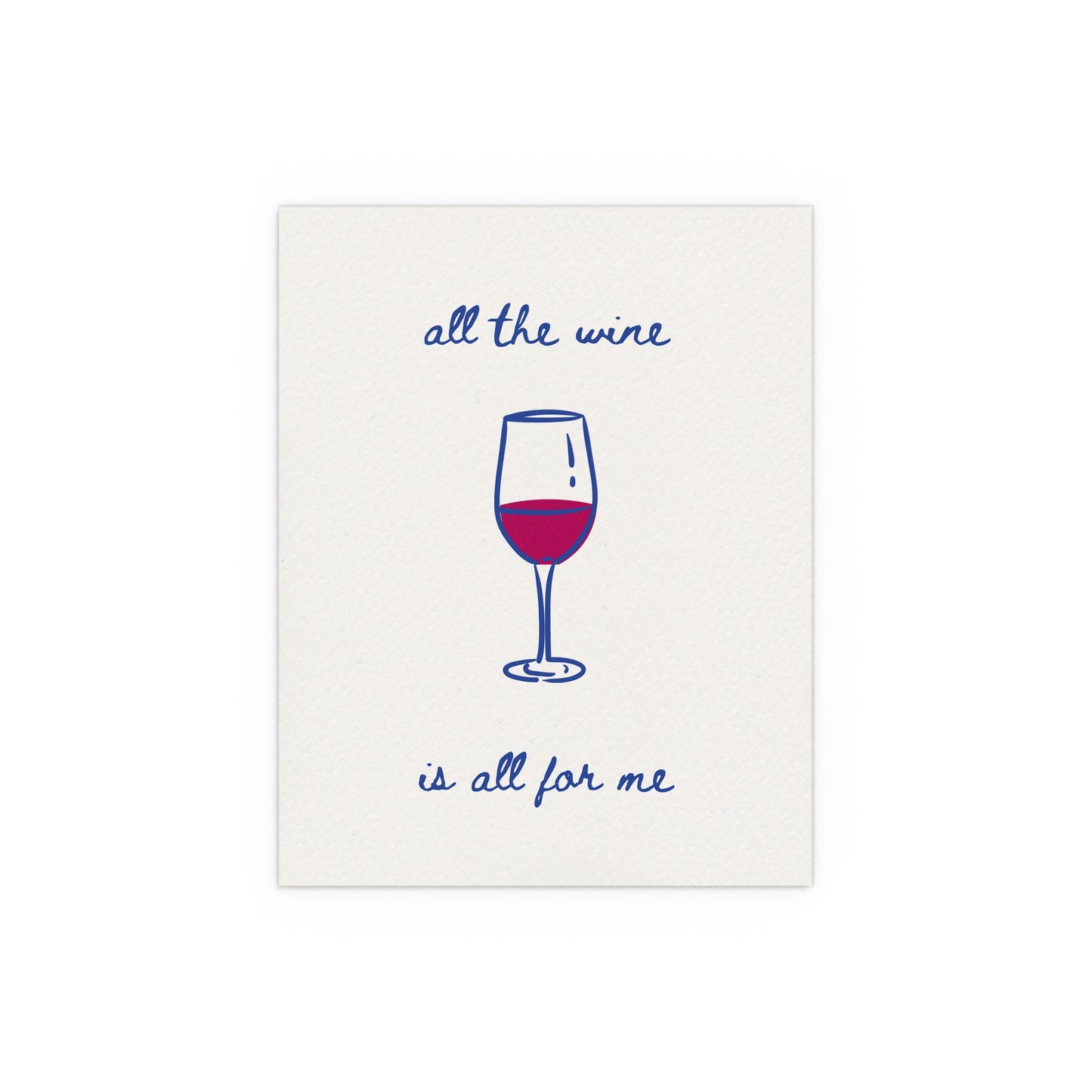 The National - All The Wine poster in off-white, blue & red colourway - indie music wall art