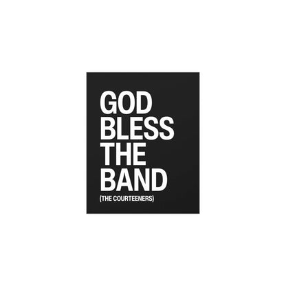 Courteeners - God Bless the Band (Black & White) Glow On Prints