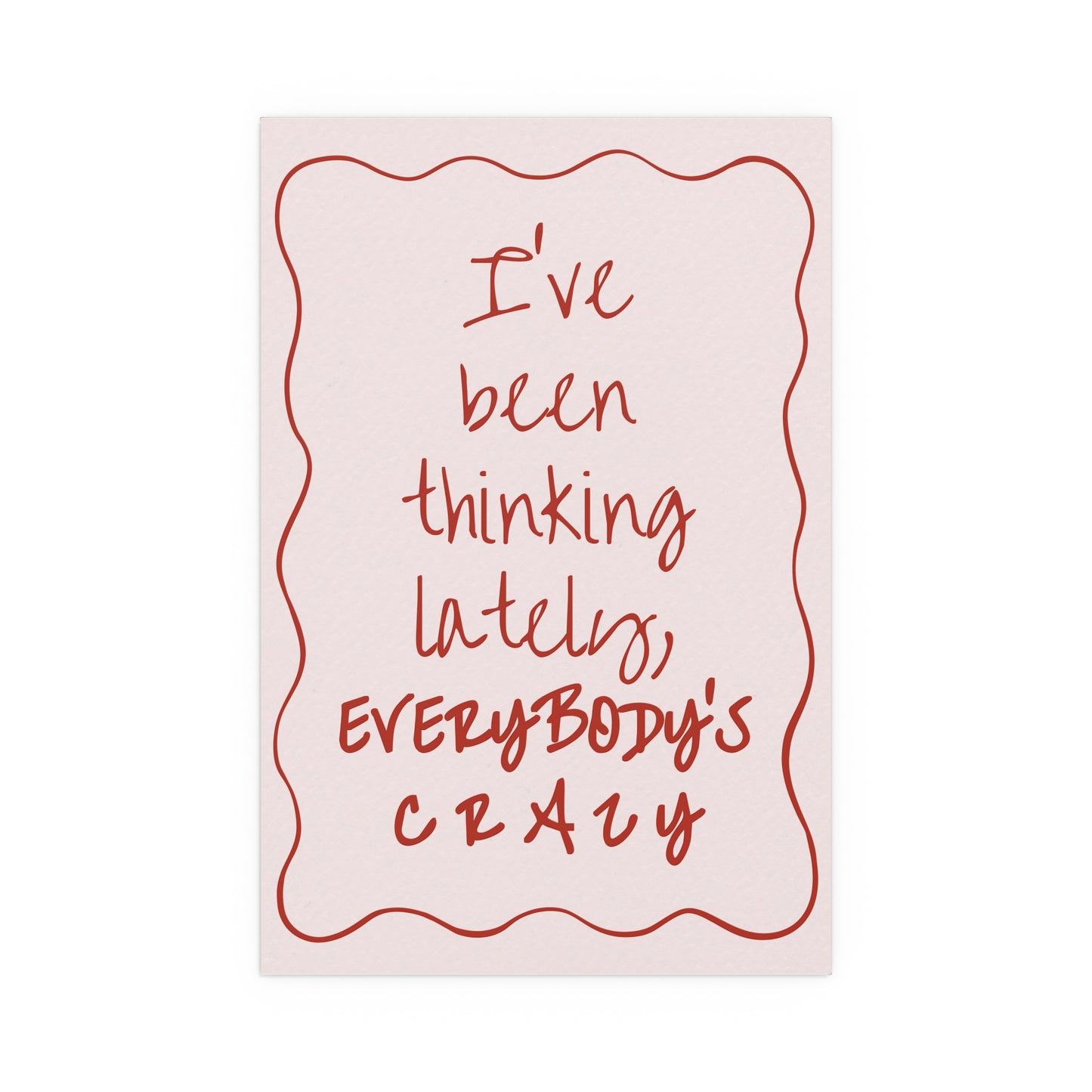 Olivia Dean - Everybody's Crazy (Pink & Red)