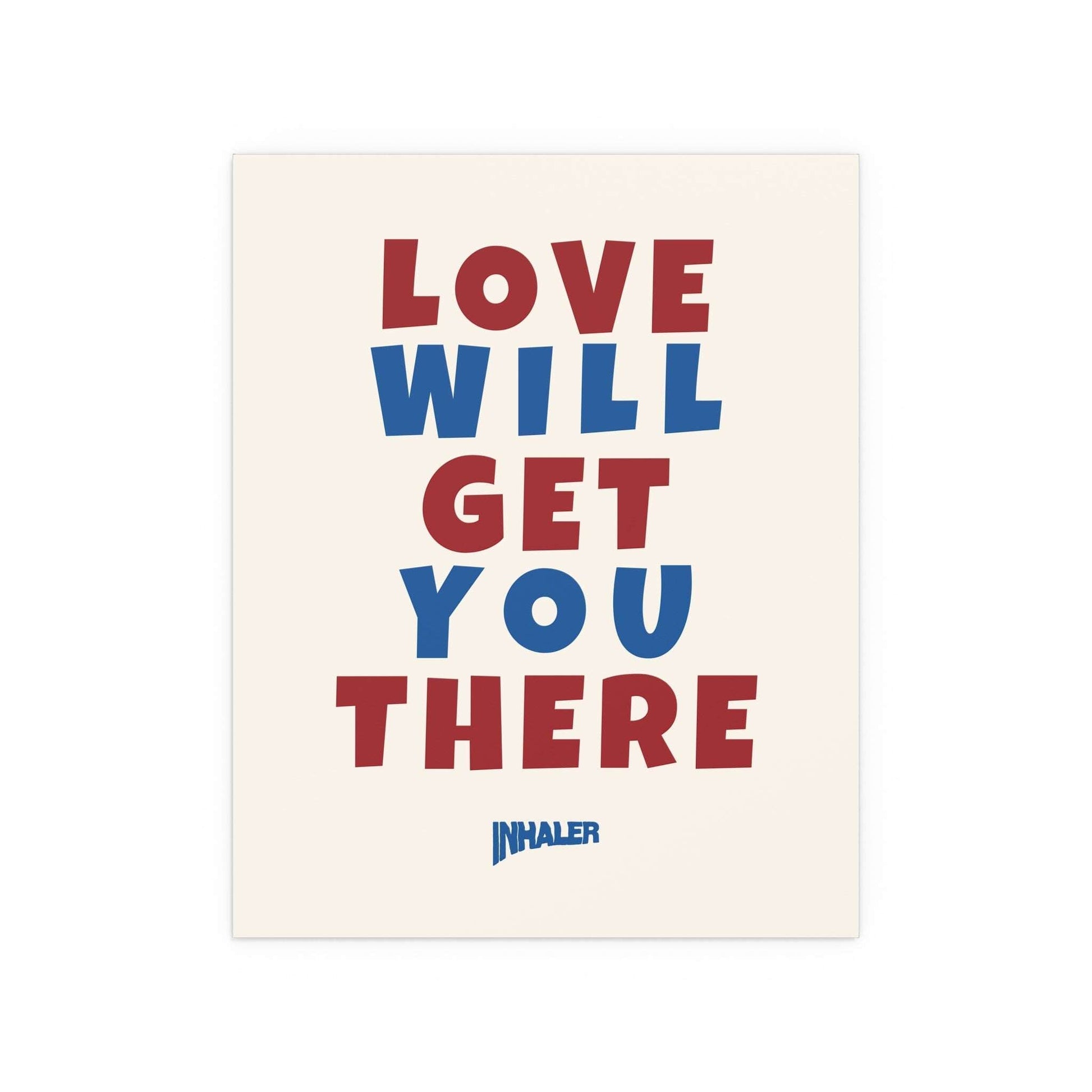 Inhaler - Love Will Get You There (Off-white + Blue + Red) Glow On Prints