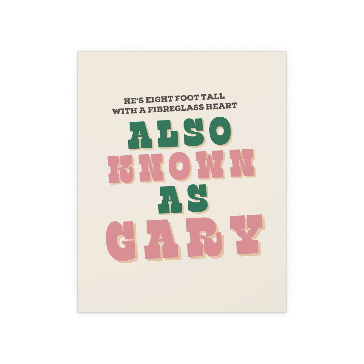 Blossoms - Gary (Off-white + Green + Pink) Glow On Prints