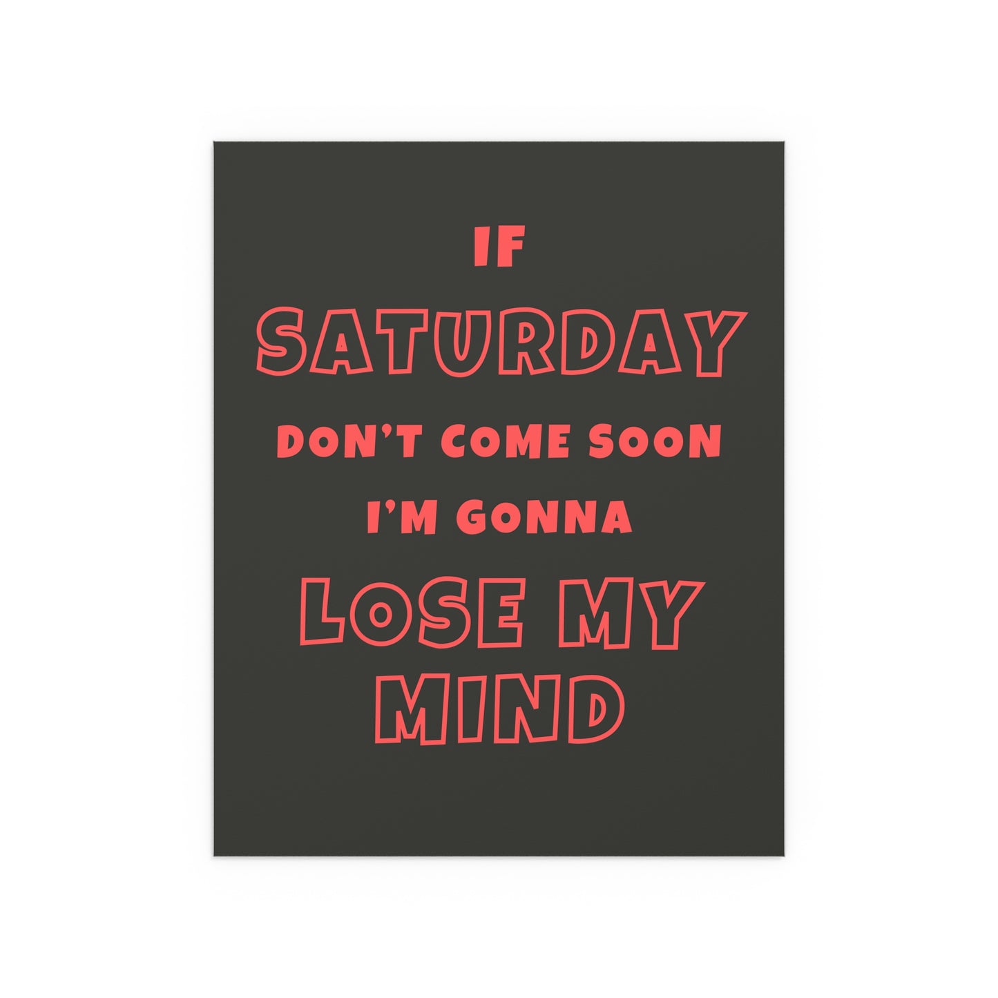 Sam Fender - Saturday (Black + Orange)