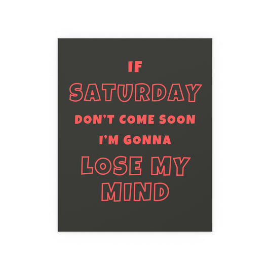 Sam Fender - Saturday (Black + Orange)