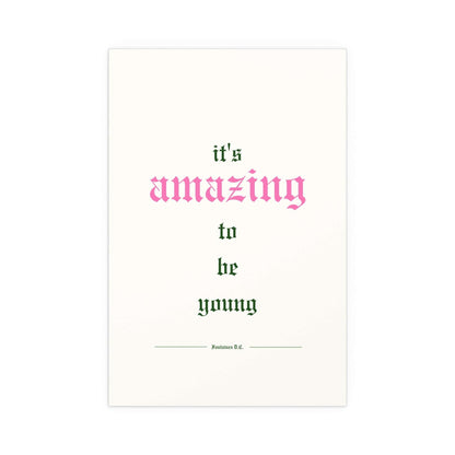 Fontaines DC - It's Amazing To Be Young (Off-white) Glow On Prints