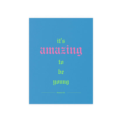 Fontaines DC - It's Amazing To Be Young (Romance Blue) Glow On Prints