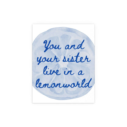 The National - Lemonworld (White + Blue) Glow On Prints