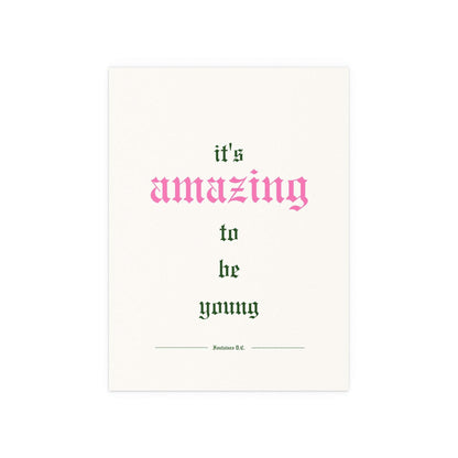 Fontaines DC - It's Amazing To Be Young (Off-white) Glow On Prints