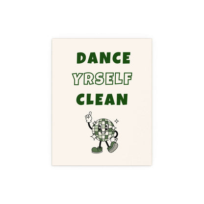 LCD Soundsystem - Dance Yrself Clean (Off-white + Green) Glow On Prints