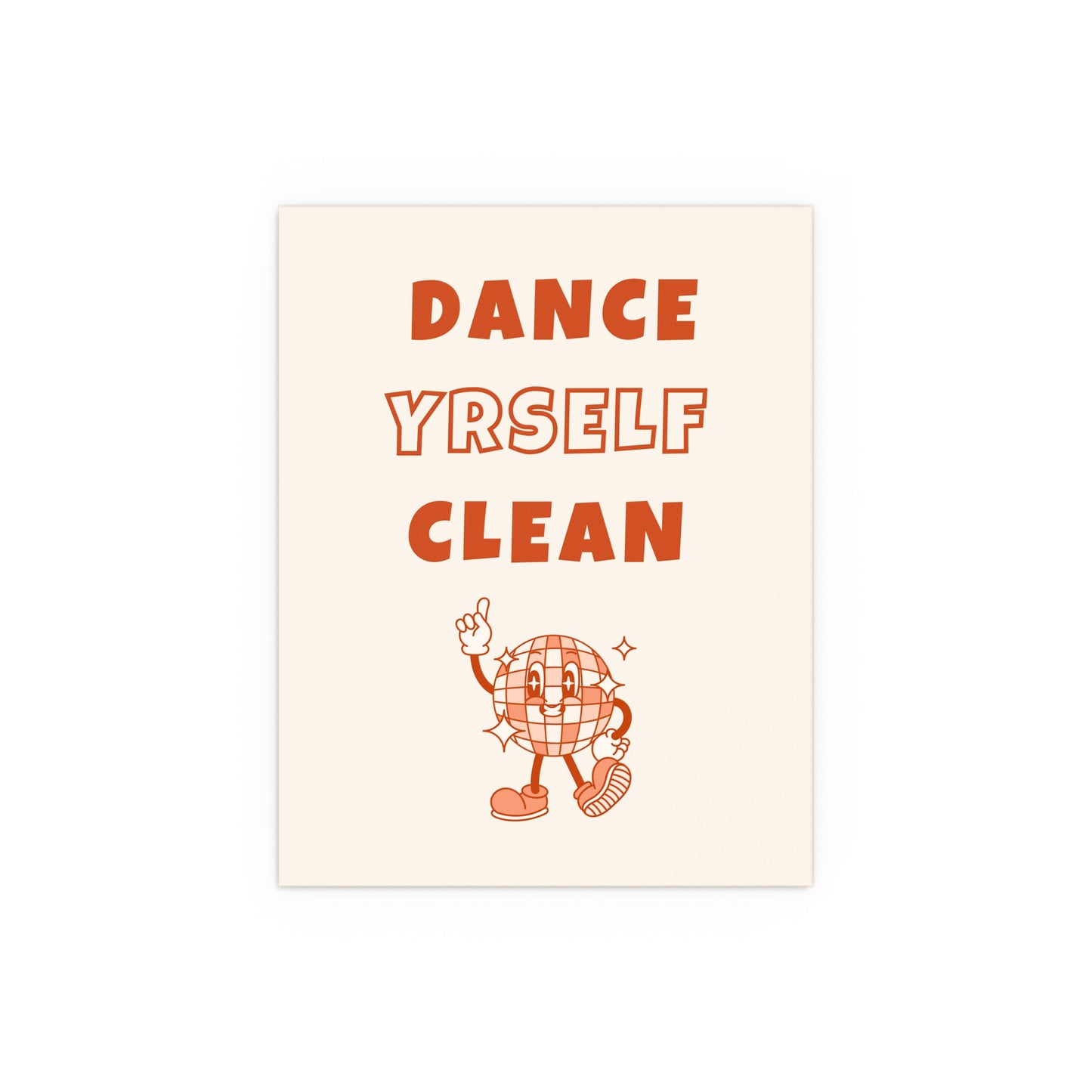 LCD Soundsystem - Dance Yrself Clean (Orange + Off-white)