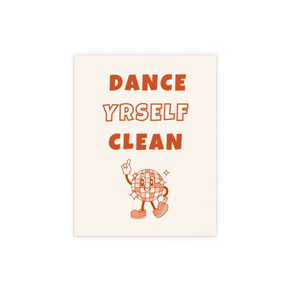 LCD Soundsystem - Dance Yrself Clean (Orange + Off-white) Glow On Prints