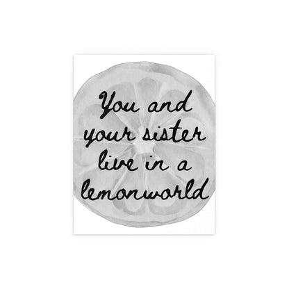 The National - Lemonworld (Black + White) Glow On Prints