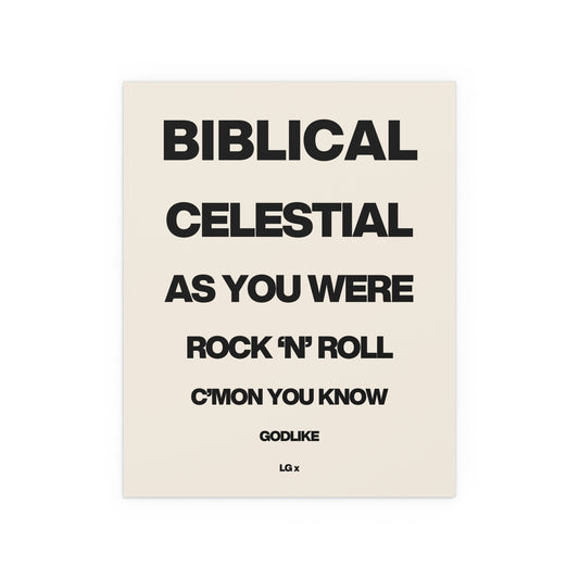 Liam Gallagher Quotes Print