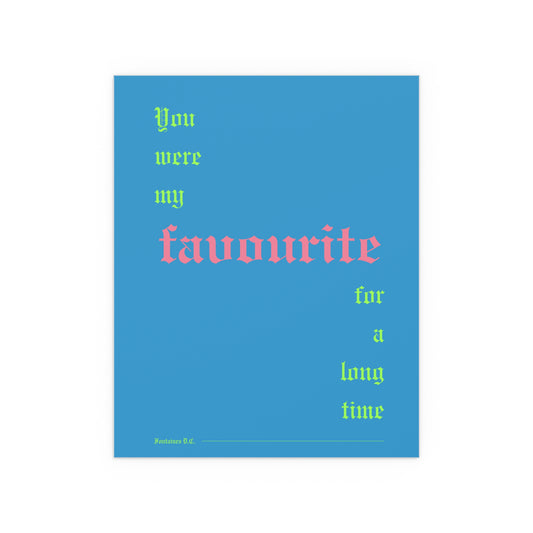 Fontaines D.C. Indie Music Poster – Favourite Wall Art (Romance Blue)