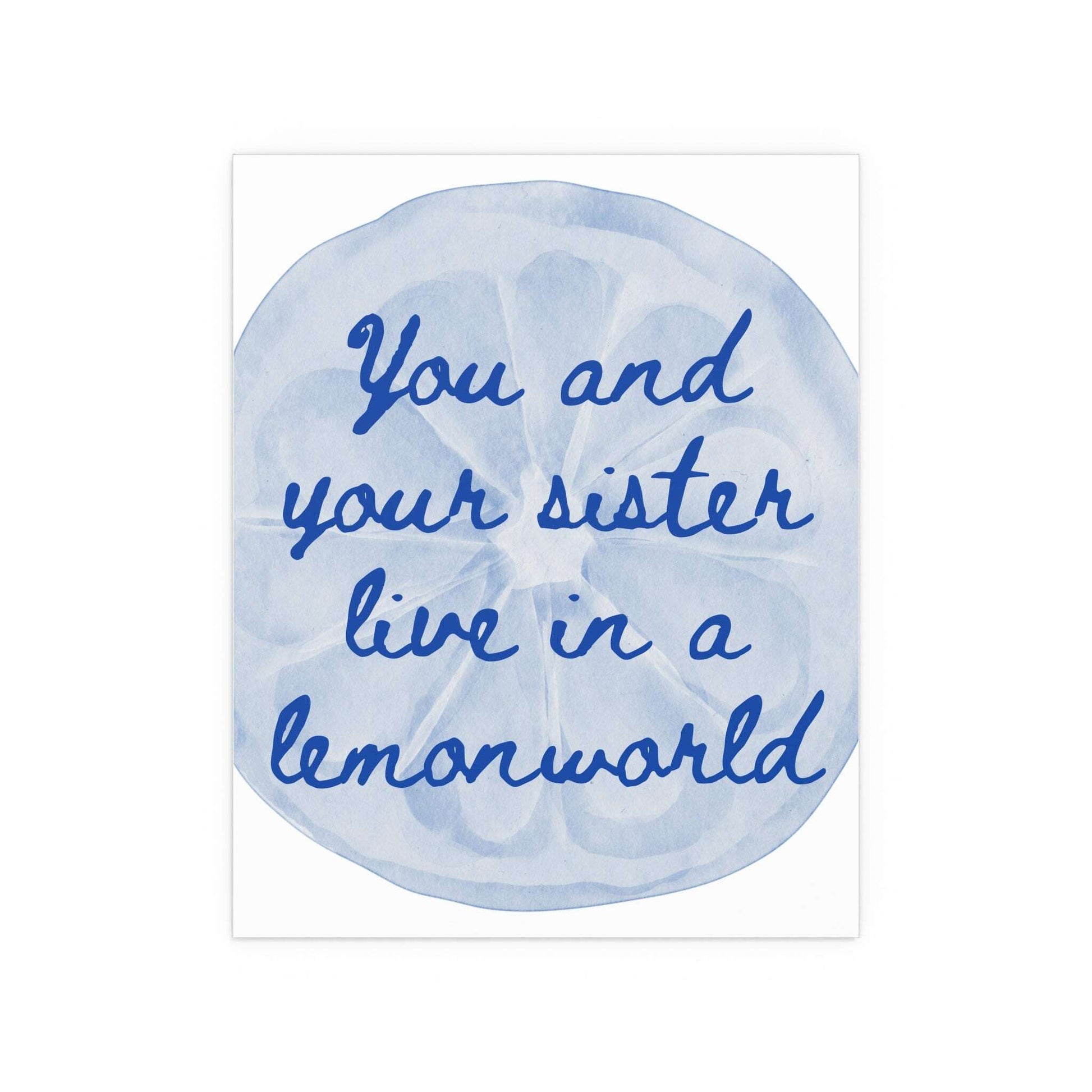 The National - Lemonworld (White + Blue) Glow On Prints