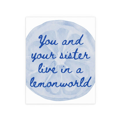 The National - Lemonworld (White + Blue) Glow On Prints