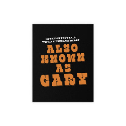 Blossoms - Gary (Black & Orange) Glow On Prints