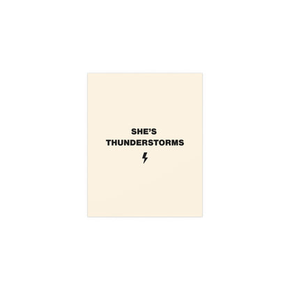 Arctic Monkeys - She's Thunderstorms poster cream & black colourway inspired by Suck it and See album artwork - indie rock music wall art