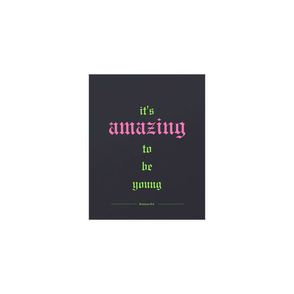 Fontaines DC - It's Amazing To Be Young (Black + Green + Pink) Glow On Prints