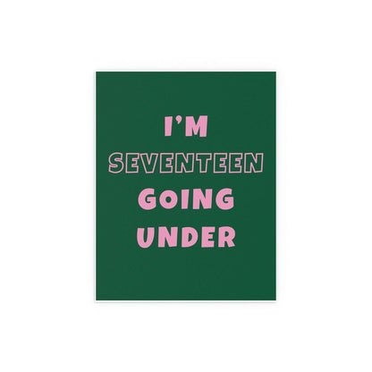 Sam Fender - Seventeen Going Under (Green + Pink) Glow On Prints