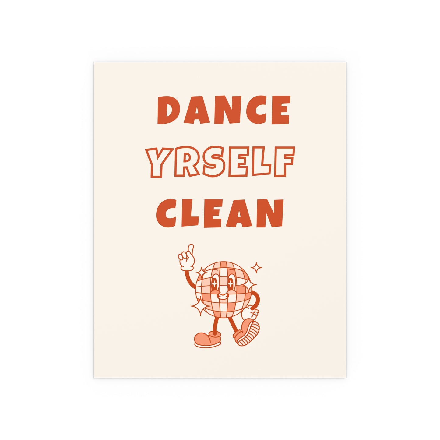LCD Soundsystem - Dance Yrself Clean (Orange + Off-white)