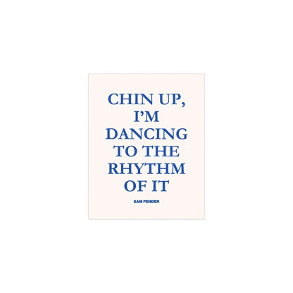 Sam Fender - Chin Up (Blue + Off-white) Glow On Prints