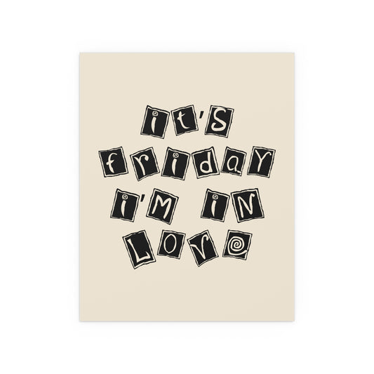 The Cure - Friday I'm In Love (Minimal Colourway)