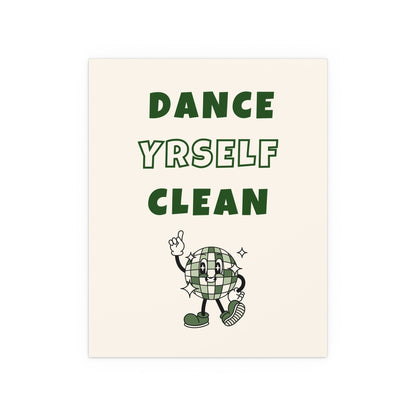 LCD Soundsystem - Dance Yrself Clean (Off-white + Green) Glow On Prints