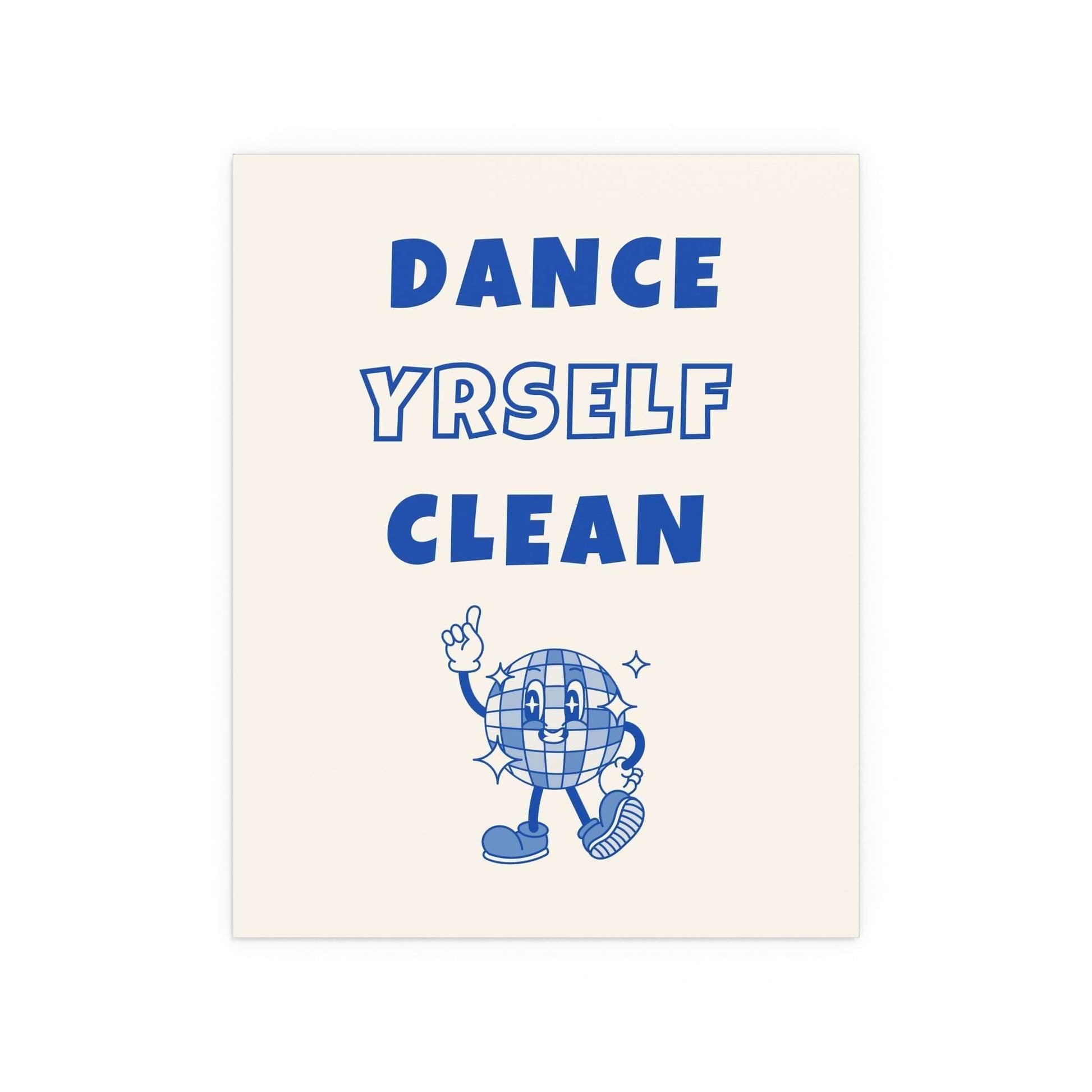 LCD Soundsystem - Dance Yrself Clean (Off-white + Blue) Glow On Prints