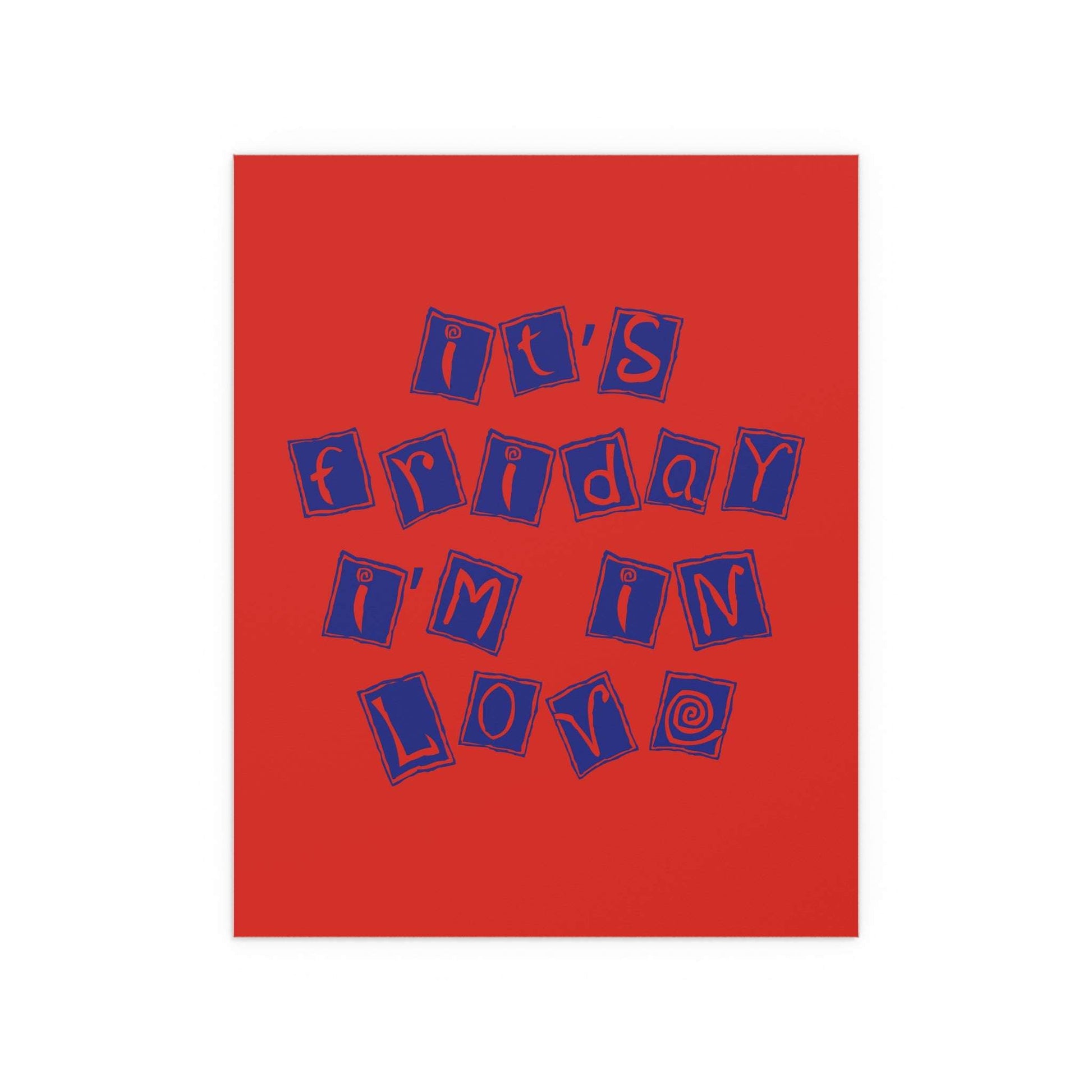 The Cure - Friday I'm In Love (Wish Album Colourway) Glow On Prints