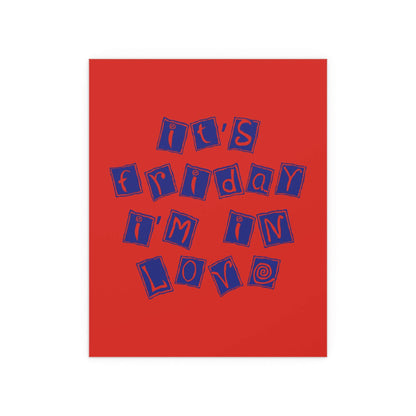 The Cure - Friday I'm In Love (Wish Album Colourway) Glow On Prints