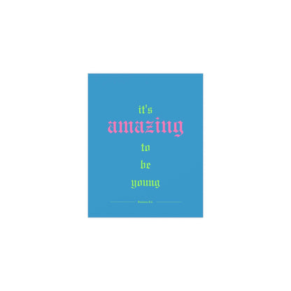 Fontaines DC - It's Amazing To Be Young (Romance Blue) Glow On Prints