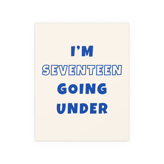 Sam Fender - Seventeen Going Under (Off-white + Blue)