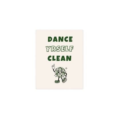LCD Soundsystem - Dance Yrself Clean (Off-white + Green) Glow On Prints