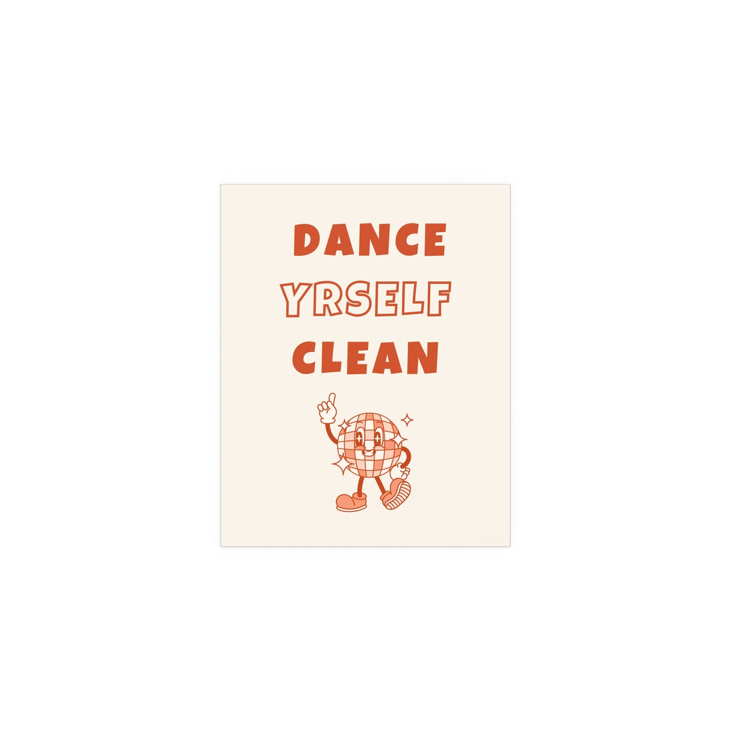 LCD Soundsystem - Dance Yrself Clean (Orange + Off-white)