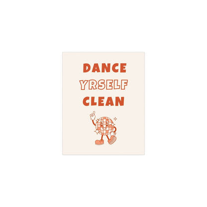 LCD Soundsystem - Dance Yrself Clean (Orange + Off-white) Glow On Prints