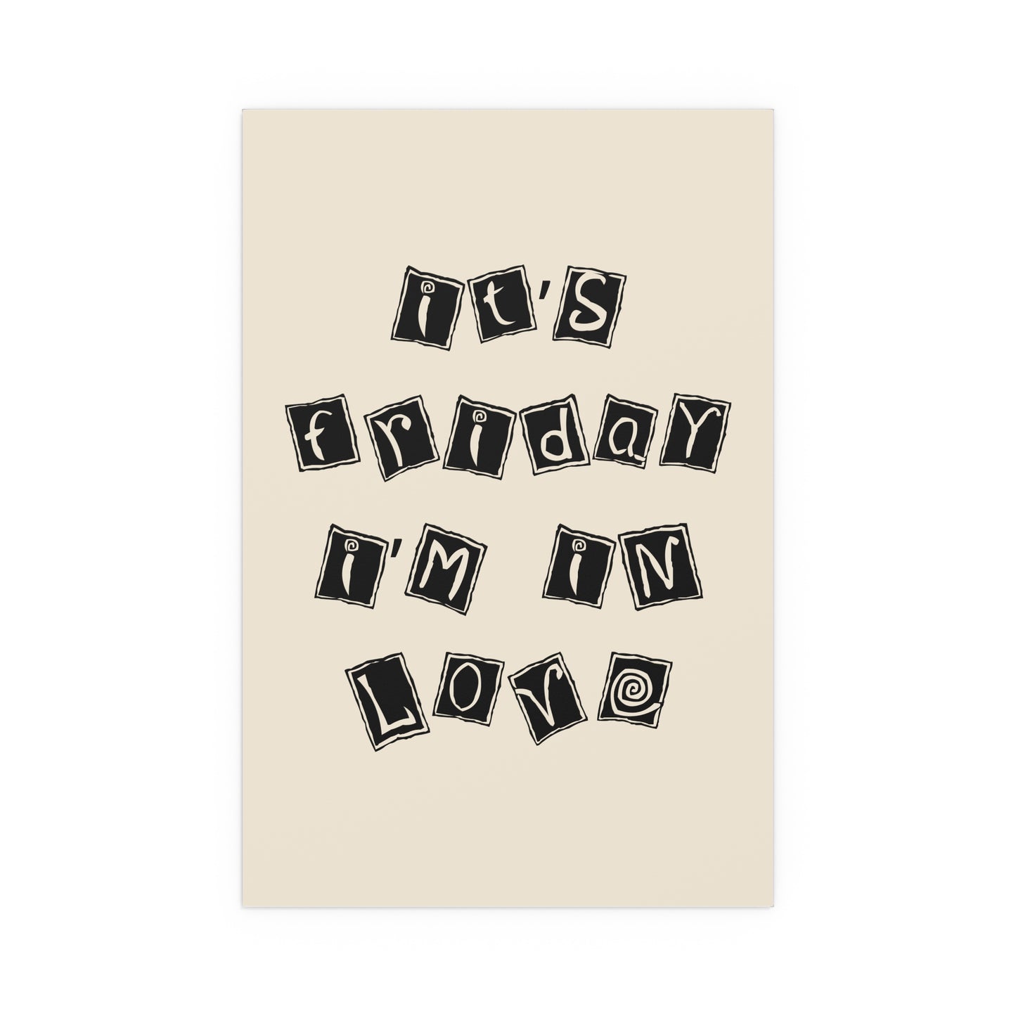 The Cure - Friday I'm In Love (Minimal Colourway)