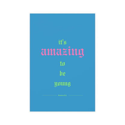 Fontaines DC - It's Amazing To Be Young (Romance Blue) Glow On Prints