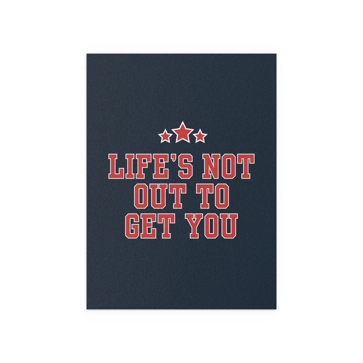 Neck Deep - Life's Not Out To Get You (Navy & Red)