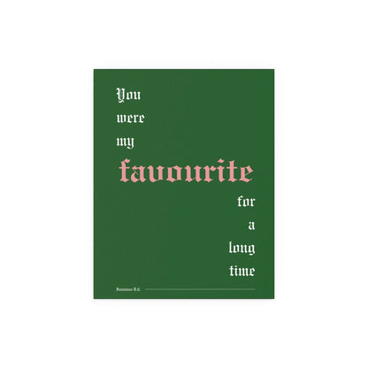 Fontaines DC - Favourite (Green) Glow On Prints