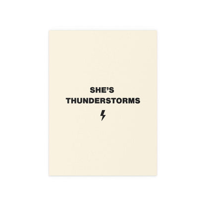 Arctic Monkeys - She's Thunderstorms poster cream & black colourway inspired by Suck it and See album artwork - indie rock music wall art